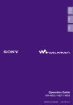 Sony NW- A608 User's Manual