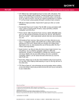 Sony NV-U84 Marketing Specifications