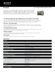 Sony NV-U44/S Marketing Specifications