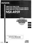 Sony NSX-A959 User's Manual
