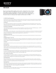 Sony NEX-5R/B Marketing Specifications