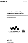 Sony NW-MS9 User's Manual