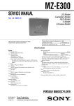 Sony MZ-300 User's Manual