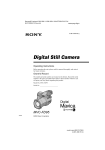 Sony MVC-FD95 Operating Instructions