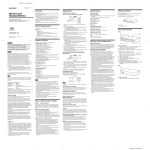 Sony MRW62E-S1 User's Manual