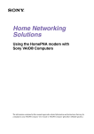 Sony MPKTHE User's Manual
