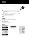 Sony MPK-WF Marketing Specifications