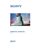 Sony MINIDISC User's Manual