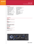 Sony MEX-1GP Marketing Specifications