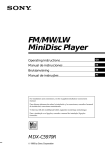 Sony MDX-C5970R User's Manual