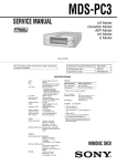 Sony MDS-PC3 User's Manual