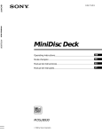 Sony MDS-JB930 User's Manual