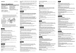Sony MDR Q66LW User's Manual