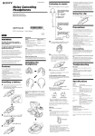 Sony MDR NC40 User's Manual