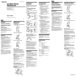 Sony MDR IF5000 User's Manual