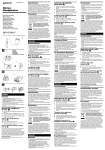 Sony MDR-EX90LP User's Manual