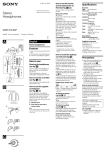 Sony MDR-EX38IP User's Manual