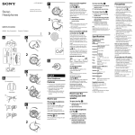 Sony MDR-EX34SC User's Manual