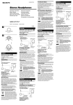 Sony MDR-D777LP User's Manual