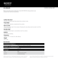 Sony LCJ-RXA Marketing Specifications