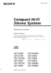 Sony LBT-XB44K User's Manual