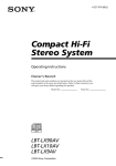 Sony LBT-LX10AV User's Manual