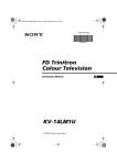 Sony KV-14LM1U User's Manual