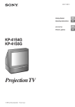Sony KP-41S5G User's Manual