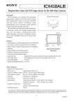 Sony ICX418ALB User's Manual