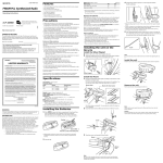 Sony ICF-M88B Operating Instructions