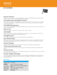 Sony ICF-CS15IPSILN Marketing Specifications