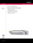 Sony ICF-CDK70 Marketing Specifications