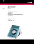 Sony ICF-CD855VSIL Marketing Specifications