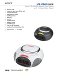 Sony ICF-CD832 Marketing Specifications