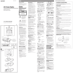 Sony ICF-CD820 User's Manual