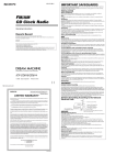 Sony ICF-CD815 Operating Instructions