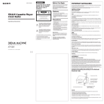 Sony ICF-C620 User's Manual