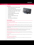 Sony ICF-C1iPMK2BLK Marketing Specifications