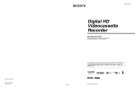 Sony HVR-1500 User's Manual