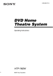 Sony HTP-78DW User's Manual