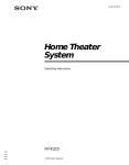Sony HT-K215 User's Manual