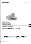 Sony HDR-CX100/B Operating Guide