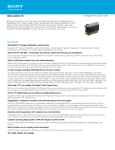 Sony HDR-AS30V Marketing Specifications