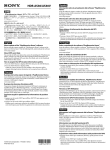 Sony HDR-AS30V/B Notes