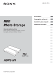 Sony HDPS-M1 User's Manual