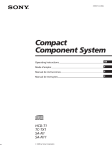 Sony HCD-T1 User's Manual