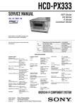 Sony HCD-PX333 User's Manual