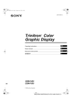 Sony GDM-F400 User's Manual