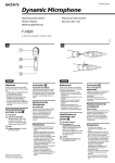 Sony FV 820 User's Manual
