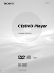 Sony DVP-S560D User's Manual